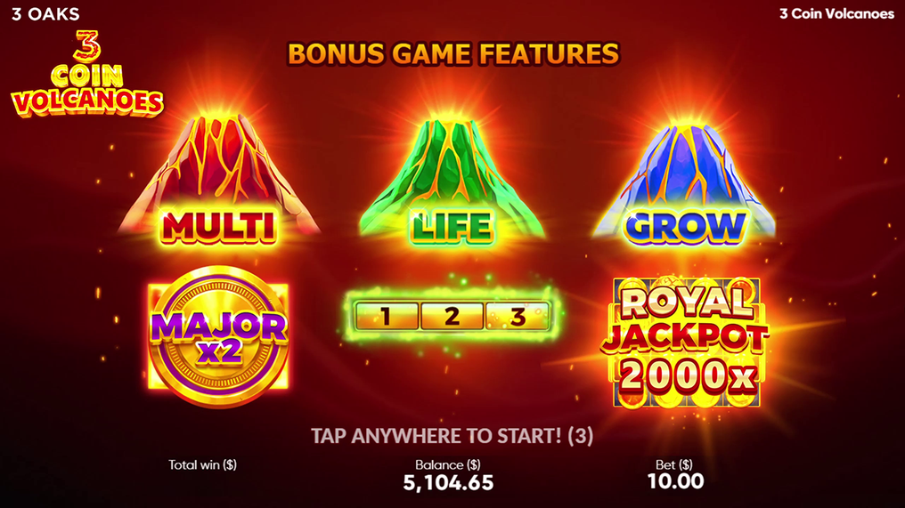 3 Coin Volcanoes play